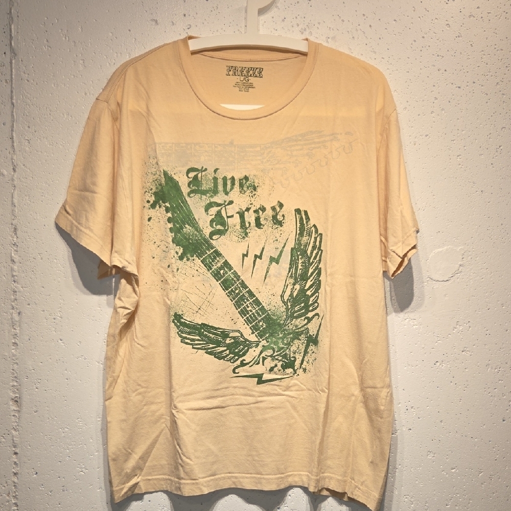 Rock 'N' Roll Guitar Smash Graphic T-Shirt (Large)